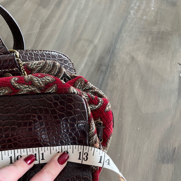 The Sak Tapestry Handbag Red/Brown - Picture 13 of 14